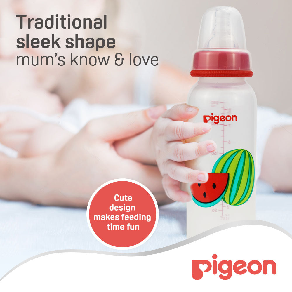 Pigeon Plastic Bottle Sn 240 Ml Fruits Pigeon Yallatoys