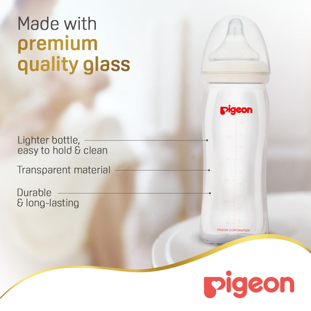 Pigeon Glass Bottle Wn 240 Ml Plain Pigeon Yallatoys