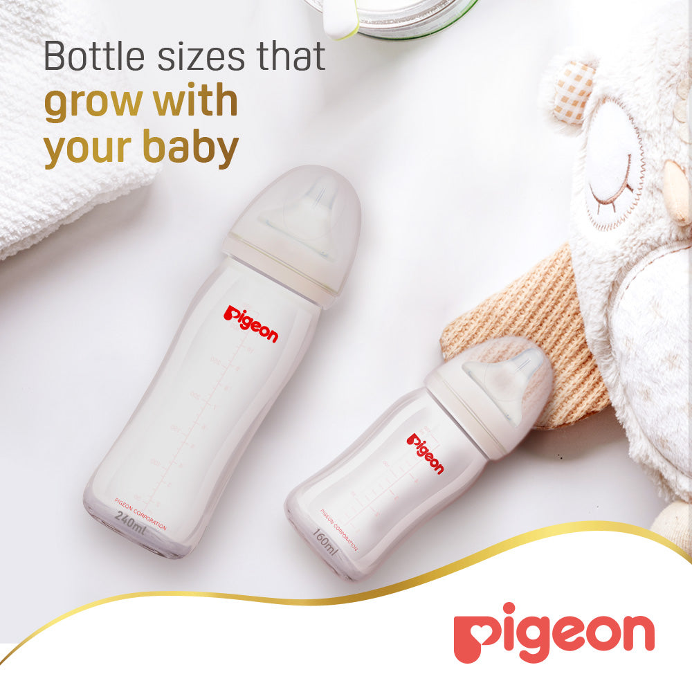 Pigeon Glass Bottle Wn 240 Ml Plain Pigeon Yallatoys