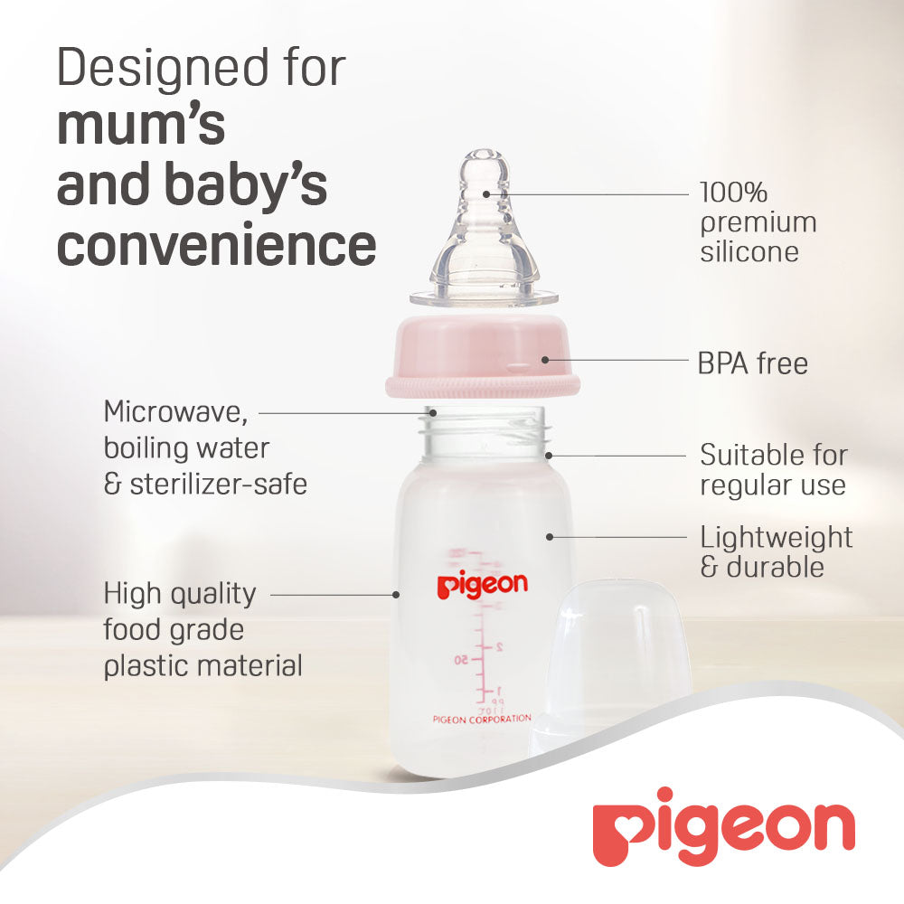 Pigeon Plastic Bottle Sn Clear 120 Ml Pigeon Yallatoys