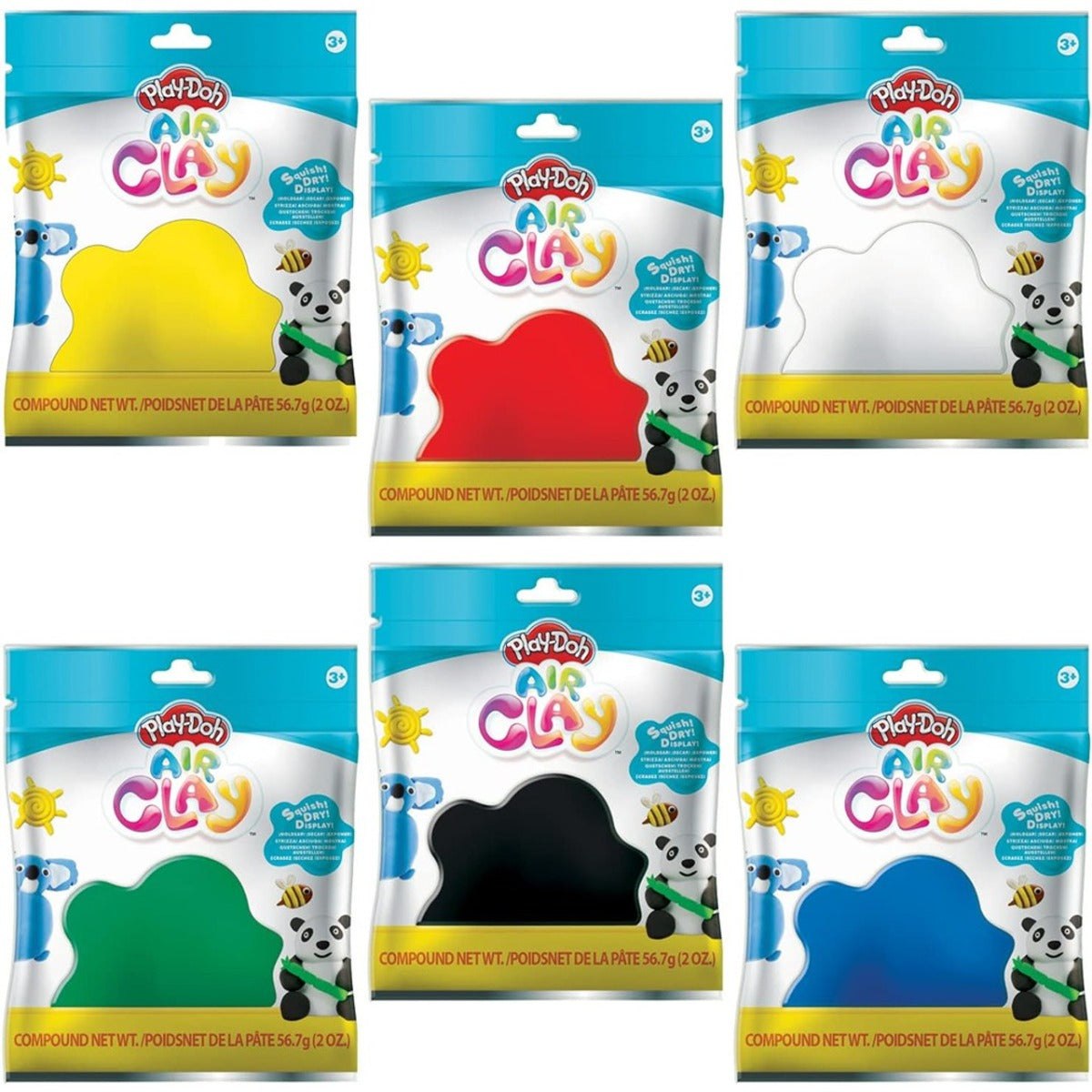 Buy Play Doh Air Clay Colour Pack 2oz (Sold Separately Subject to Availability) | Yallatoys.com