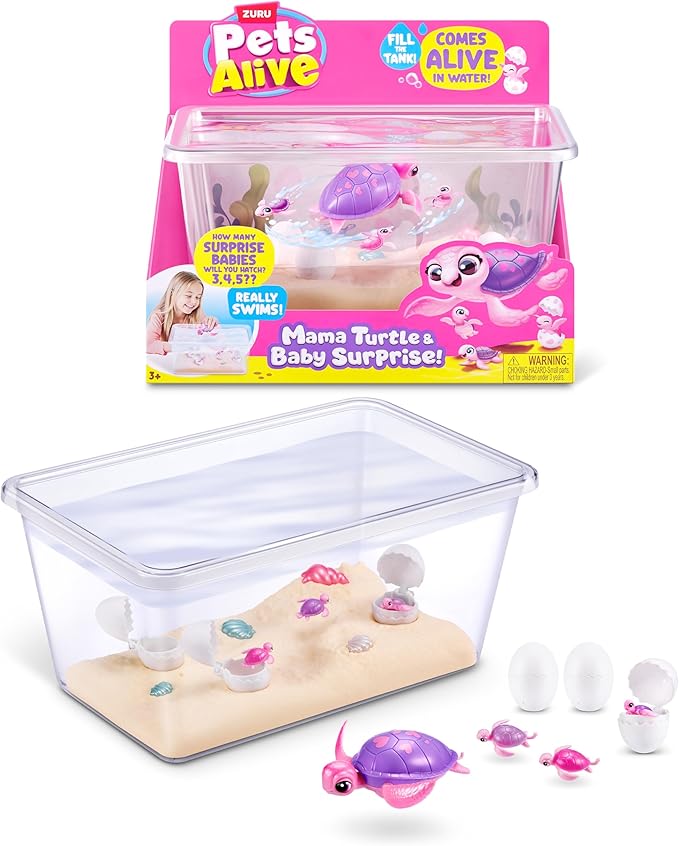 Buy Pets Alive Mama and Baby Surprise Series 1 Mama Turtle Surprise Playset | Yallatoys.com