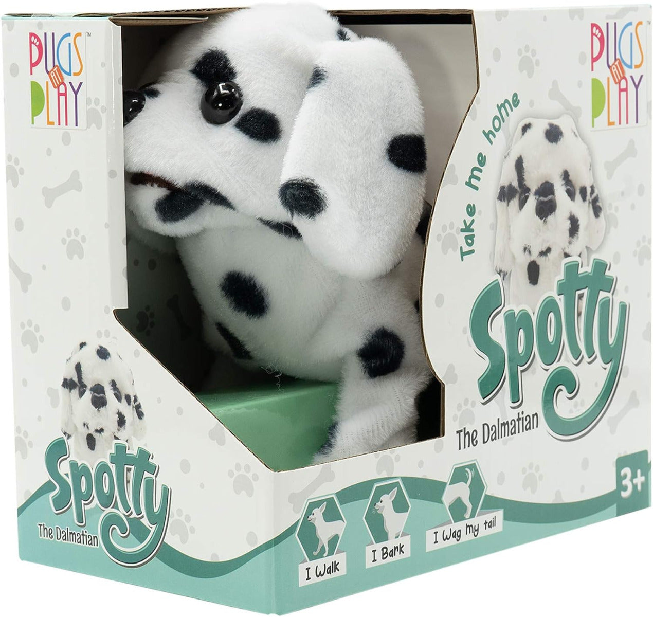 Buy Pugs At Play Walking Spotty 6.5inch | Yallatoys.com