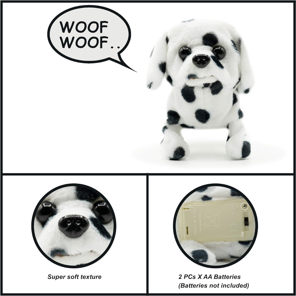 Buy Pugs At Play Walking Spotty 6.5inch | Yallatoys.com