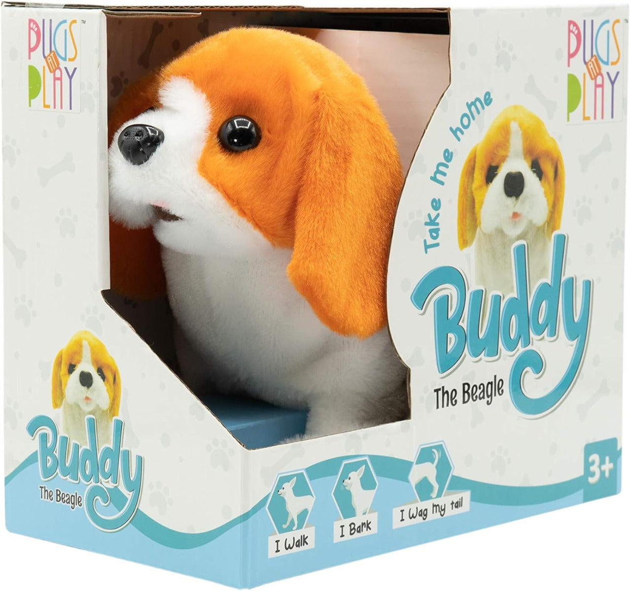 Buy Pugs At Play Walking Buddy 6.5inch | Yallatoys.com