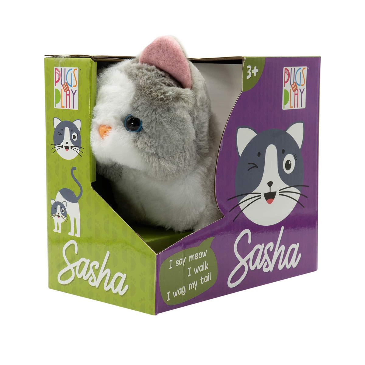 Buy Pugs At Play Walking Sasha 6.5inch | Yallatoys.com