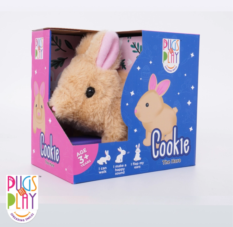 Buy Pugs At Play Jumping Cookie | Yallatoys.com