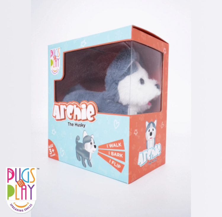 Buy Pugs At Play Flipping Archie | Yallatoys.com