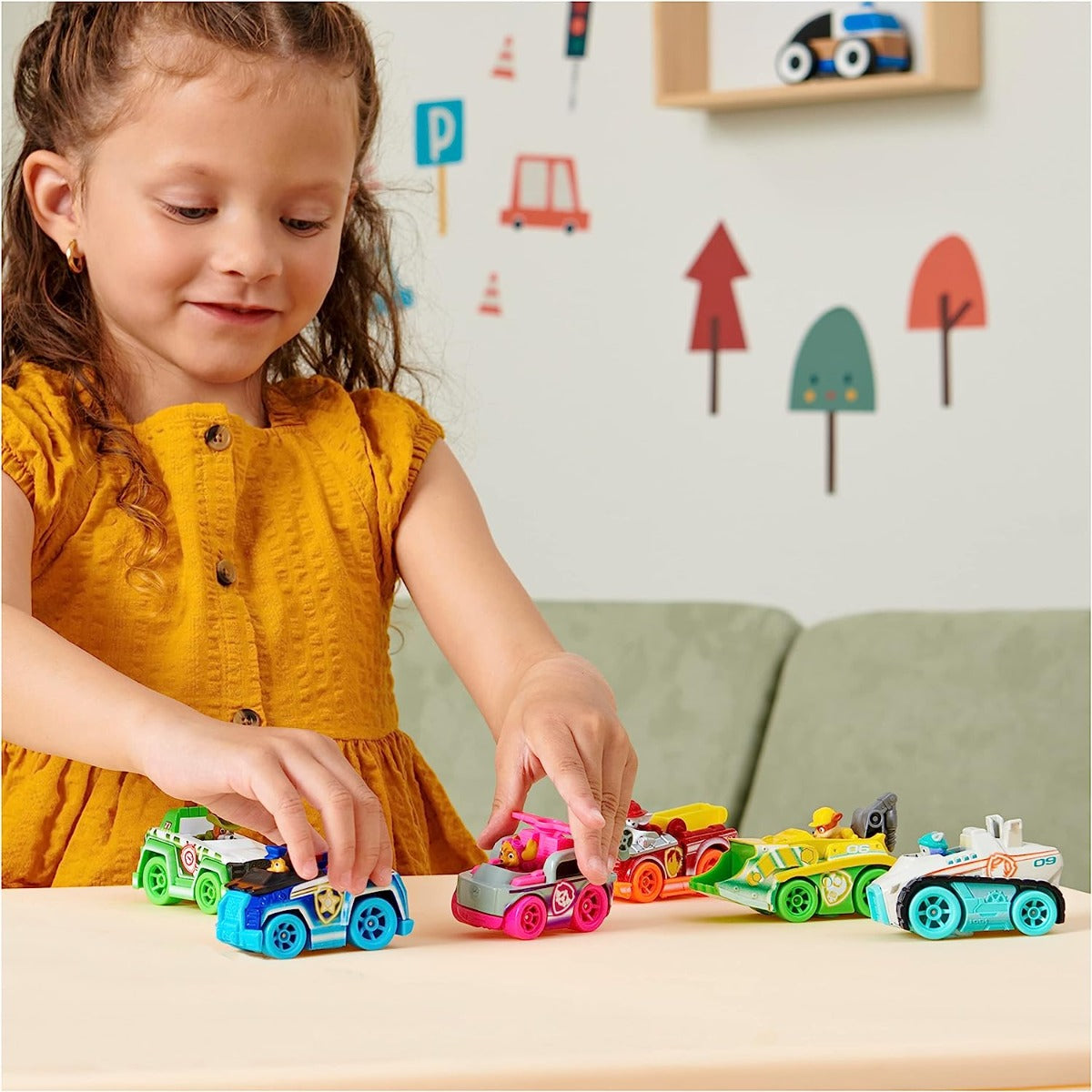 Buy Paw Patrol Neon Rescue Vehicle Gift Pack of 6 Collectible Die Cast | Yallatoys.com