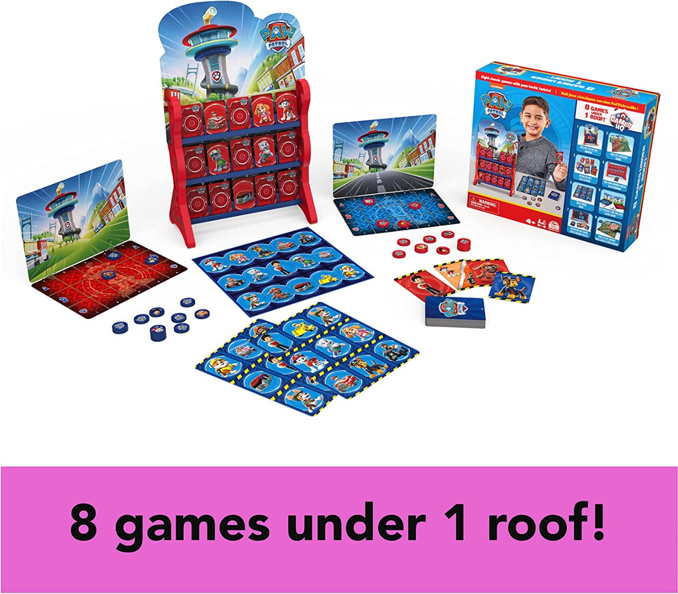 Buy Paw Patrol 8 in 1 Games HQ Board Games for Kids | Yallatoys.com