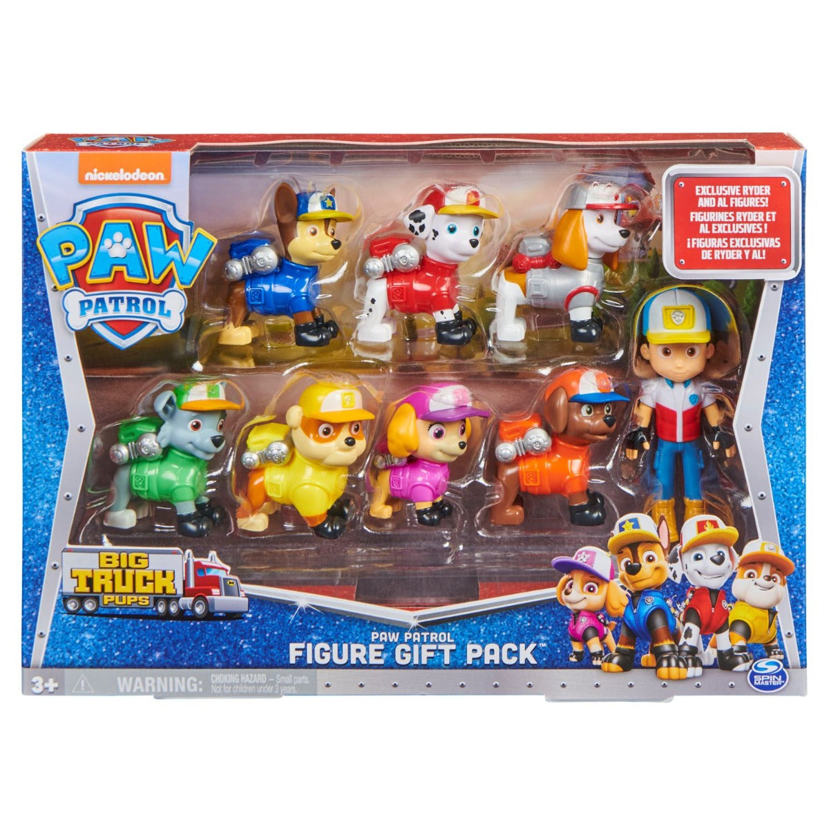 Buy Paw Patrol Big Truck Pups 8 Piece Figure Gift Pack with Collectible Action Figures | Yallatoys.com