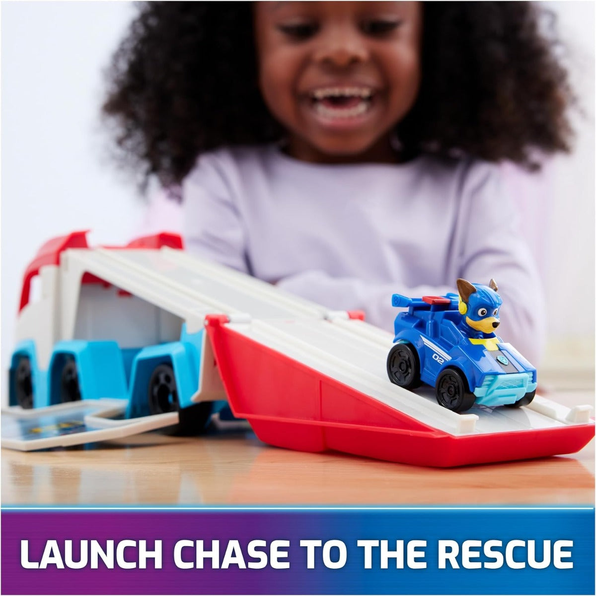 Buy Paw Patrol The Mighty Movie Pup Squad Patroller Toy Truck with Collectible Mighty Pups Chase | Yallatoys.com