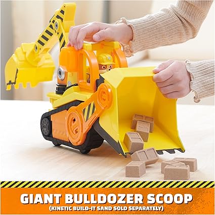 Buy Paw Patrol Rubble and Crew Bark Yard Deluxe Bulldozer Construction Truck | Yallatoys.com