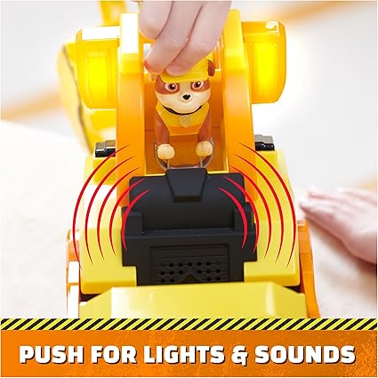 Buy Paw Patrol Rubble and Crew Bark Yard Deluxe Bulldozer Construction Truck | Yallatoys.com