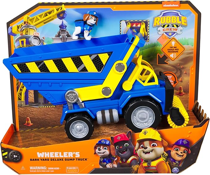 Buy Paw Patrol Rubble & Crew Toy Vehicle Deluxe Wheeler Dump Truck | Yallatoys.com