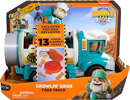 Buy Paw Patrol Rubble and Crew Growlin Grub Food Truck Playset | Yallatoys.com