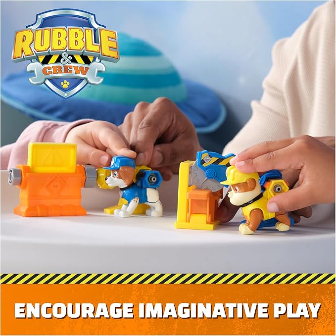 Buy Paw Patrol Rubble And Crew Figure Power Tool Pups 2PK | Yallatoys.com