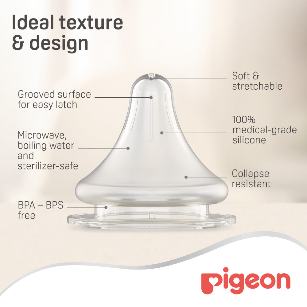 Pigeon Softouch Wn Nipple(S  2Pc Blister Pigeon Yallatoys
