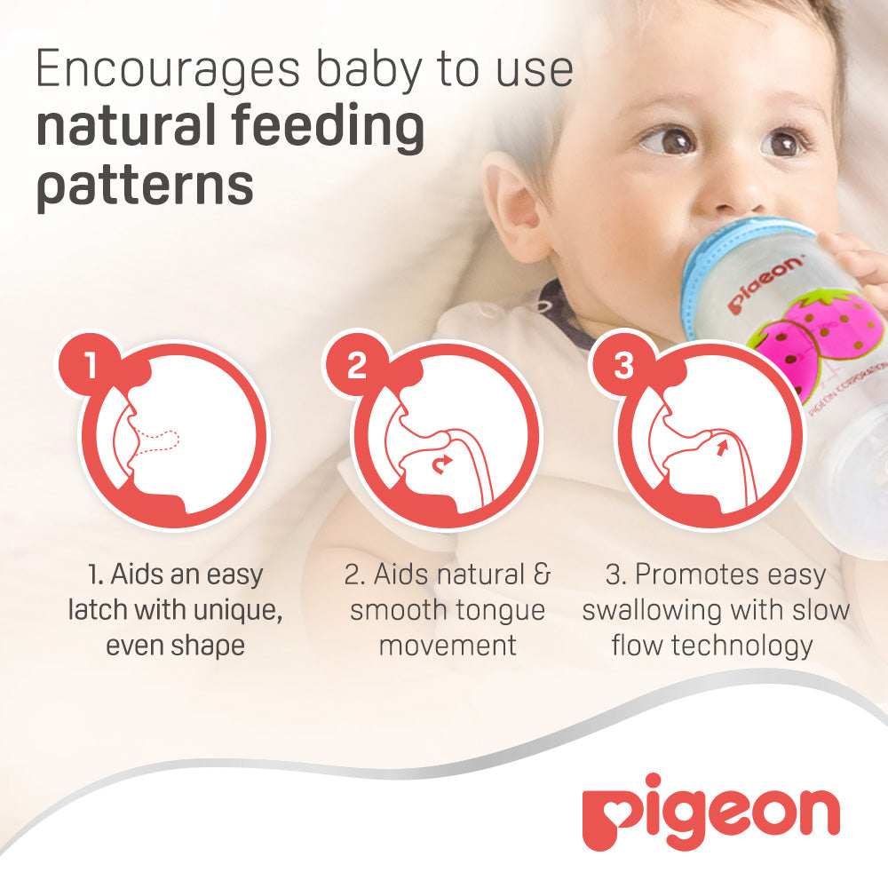 Pigeon Silicone Nipple S Type M  2Pc/Bl Card Pigeon Yallatoys