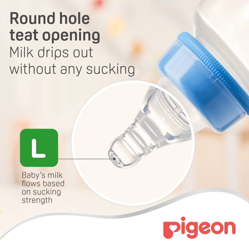 Pigeon Silicone Nipple S Type L  2Pc/Bl Card Pigeon Yallatoys