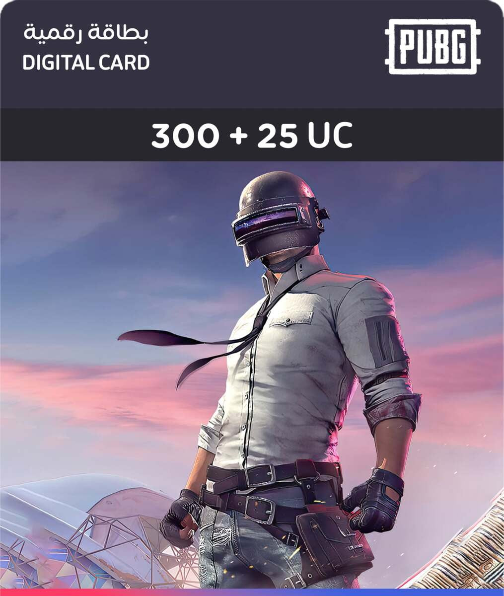 Buy PUBG Pin 300+25 UC | Yallatoys.com