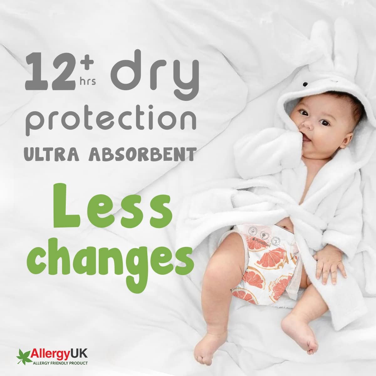 Pure Born Organic Bamboo Diaper 4  48pcs (Sold Separately Subject to Availability) Pure Born Yallatoys