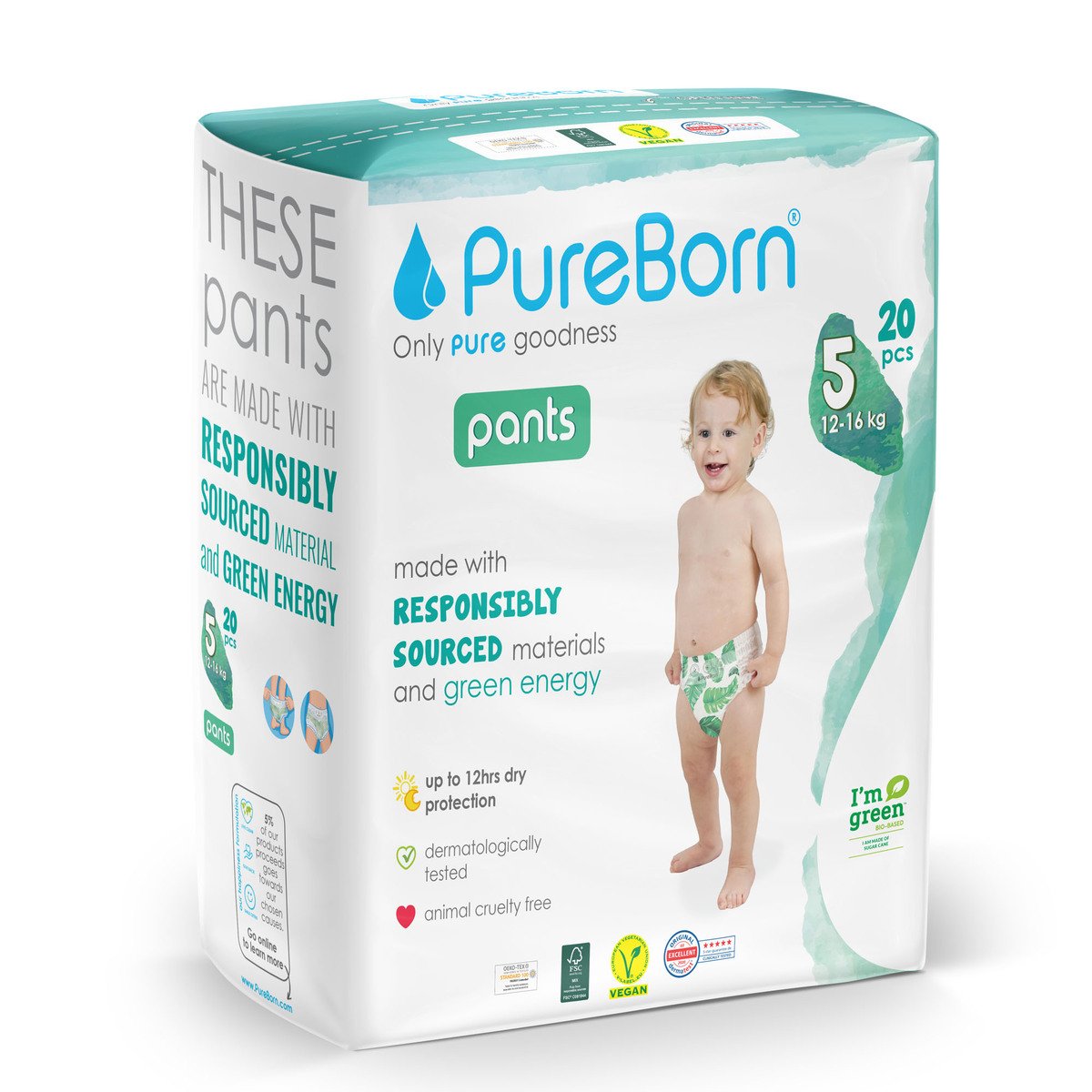 PureBorn Pants 5 20pcs (Sold Separately Subject to Availability) Pure Born Yallatoys