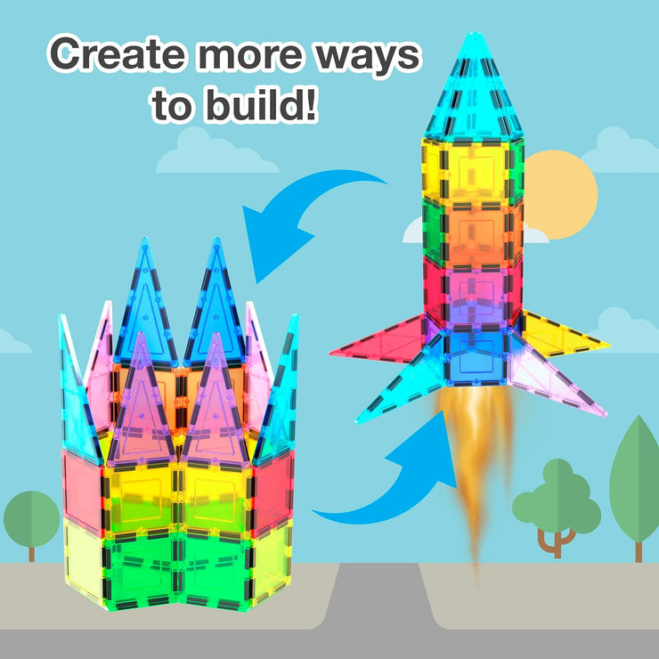 Buy Picasso Tiles Magnetic Rocket Booster Theme 32pcs | Yallatoys.com