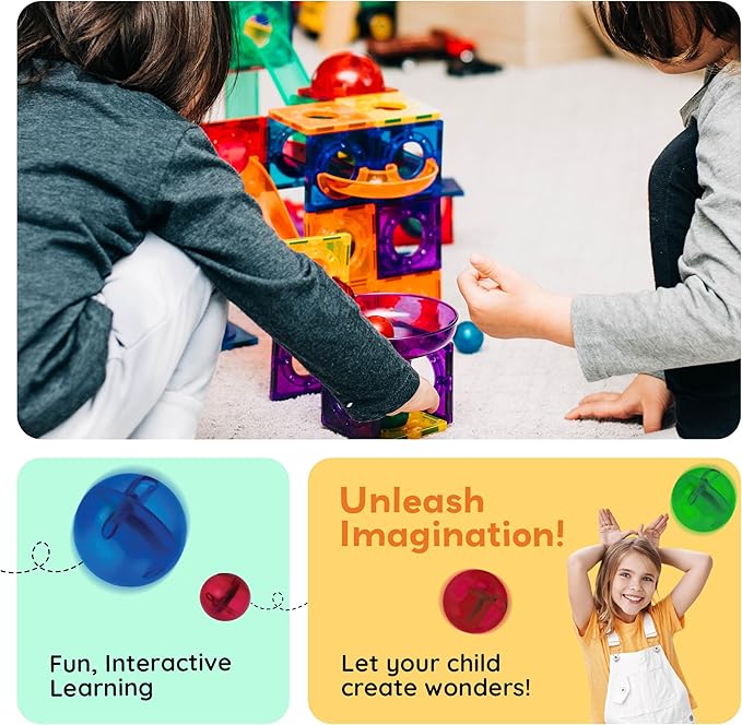 Buy PicassoTiles Marble Run Building Blocks 100pcs | Yallatoys.com