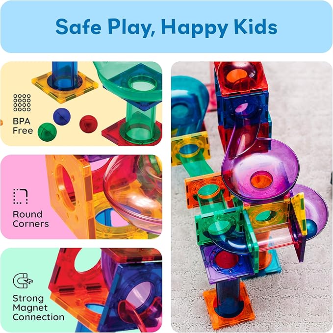 Buy PicassoTiles Marble Run Building Blocks 100pcs | Yallatoys.com