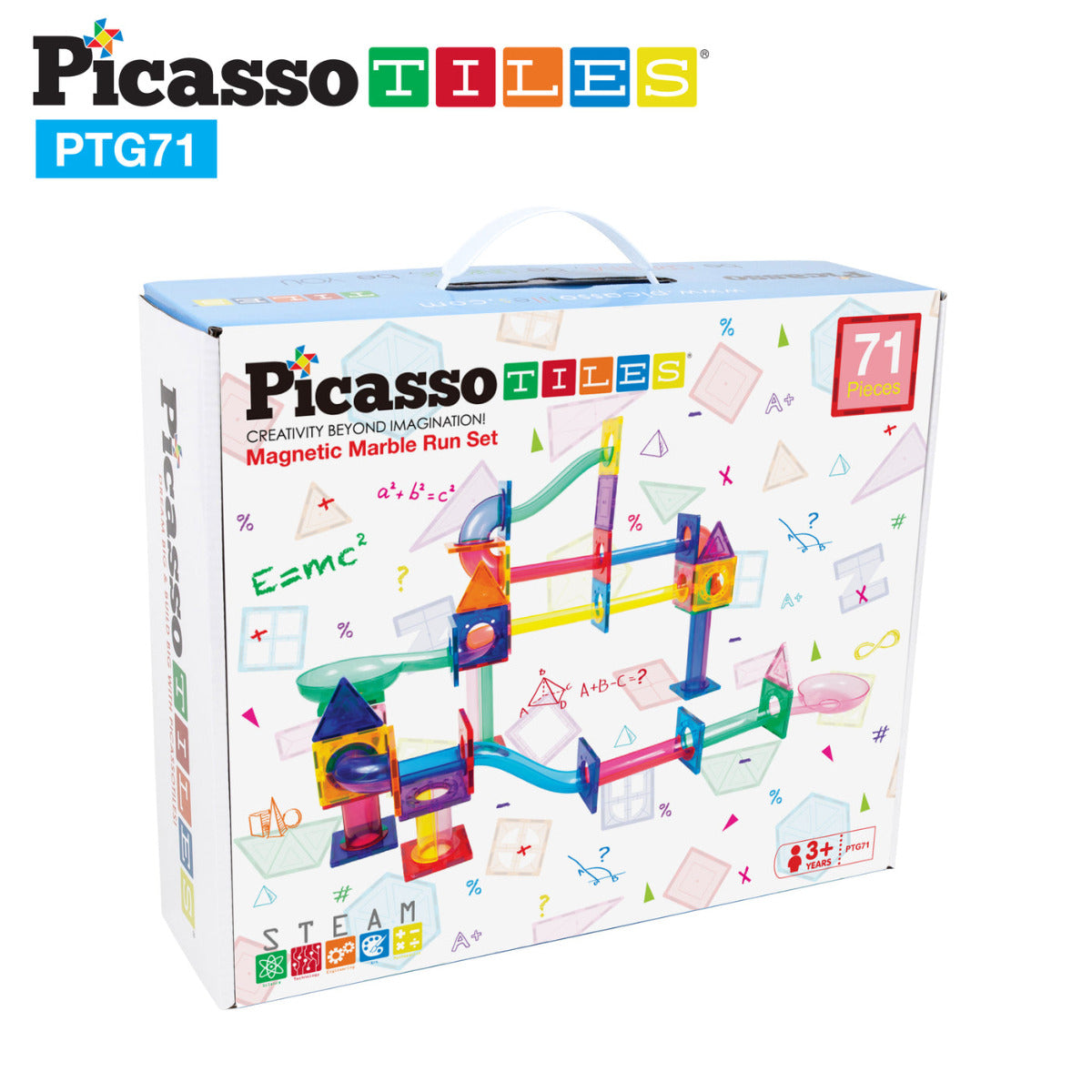 Buy Picasso Tiles Magnetic Marble Run 71pcs | Yallatoys.com