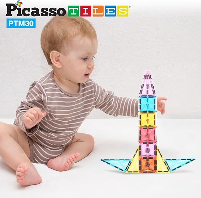 Buy Picasso Tiles Mini Size Magnetic Tiles Sensory Magnet Toys 30pcs | Yallatoys.com