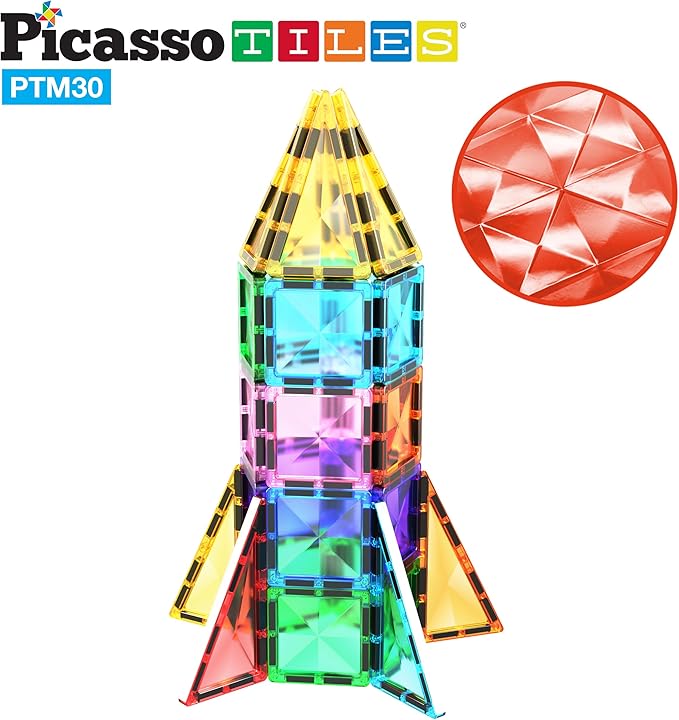 Buy Picasso Tiles Mini Size Magnetic Tiles Sensory Magnet Toys 30pcs | Yallatoys.com