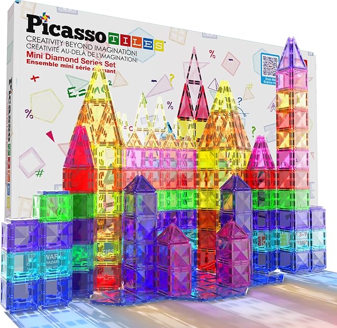 Buy Picasso Tiles Mini Size Magnetic Tiles 80pcs | Yallatoys.com