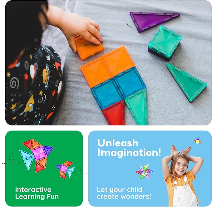 Buy Picasso Tiles Mini Size Magnetic Tiles 80pcs | Yallatoys.com