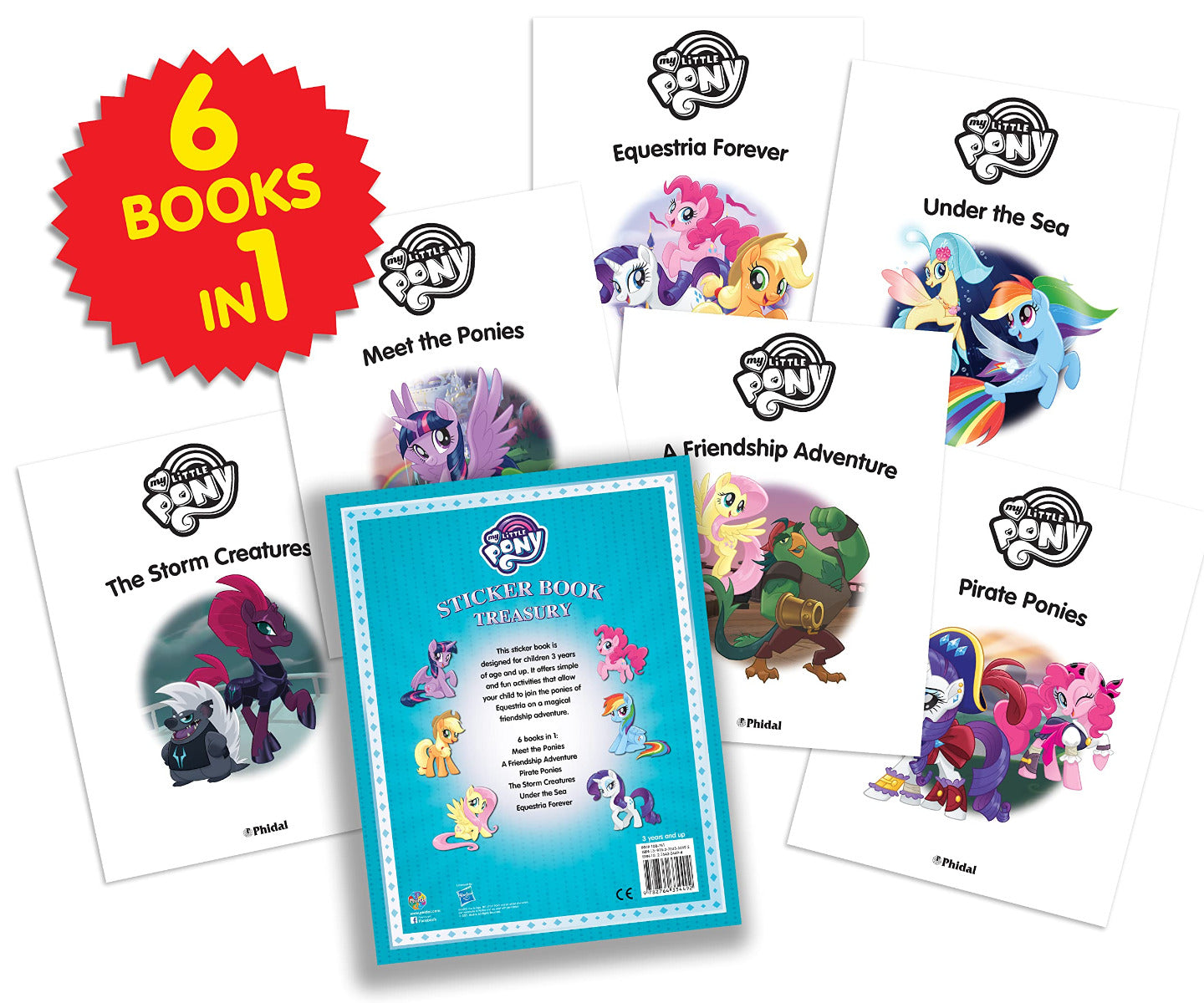 Buy Phidal My Little Pony Sticker Book Treasury | Yallatoys.com