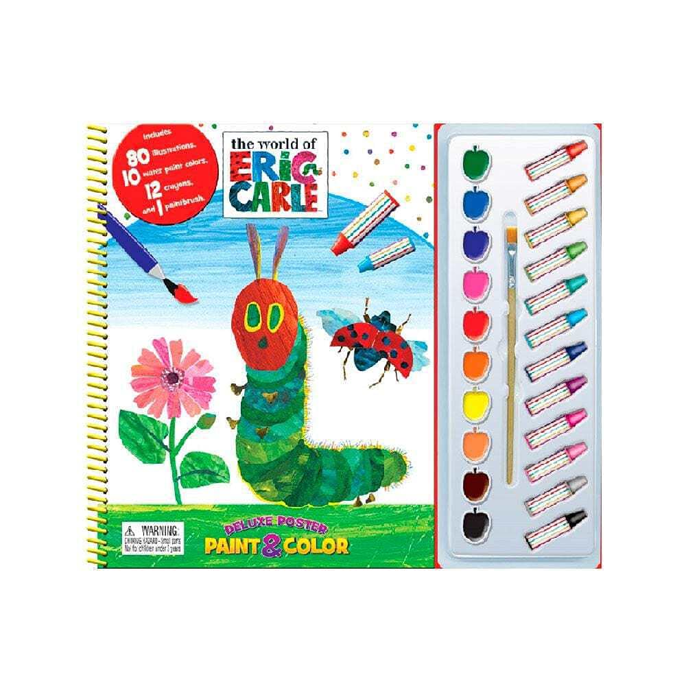 Buy Phidal The World of Eric Carle Deluxe Poster Paint & Color with 80 Coloring Pages | Yallatoys.com