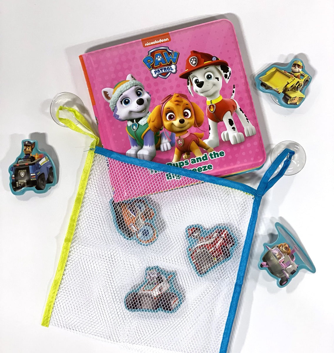 Buy Phidal Nick Paw Patrol Girls Bath Time Books with Suction Cups and Mesh Bag | Yallatoys.com