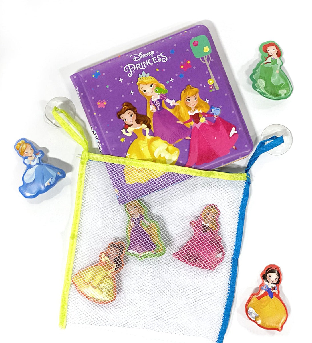 Buy Phidal Disney Princess Bath Time Books with Suction Cups and Mesh Bag | Yallatoys.com