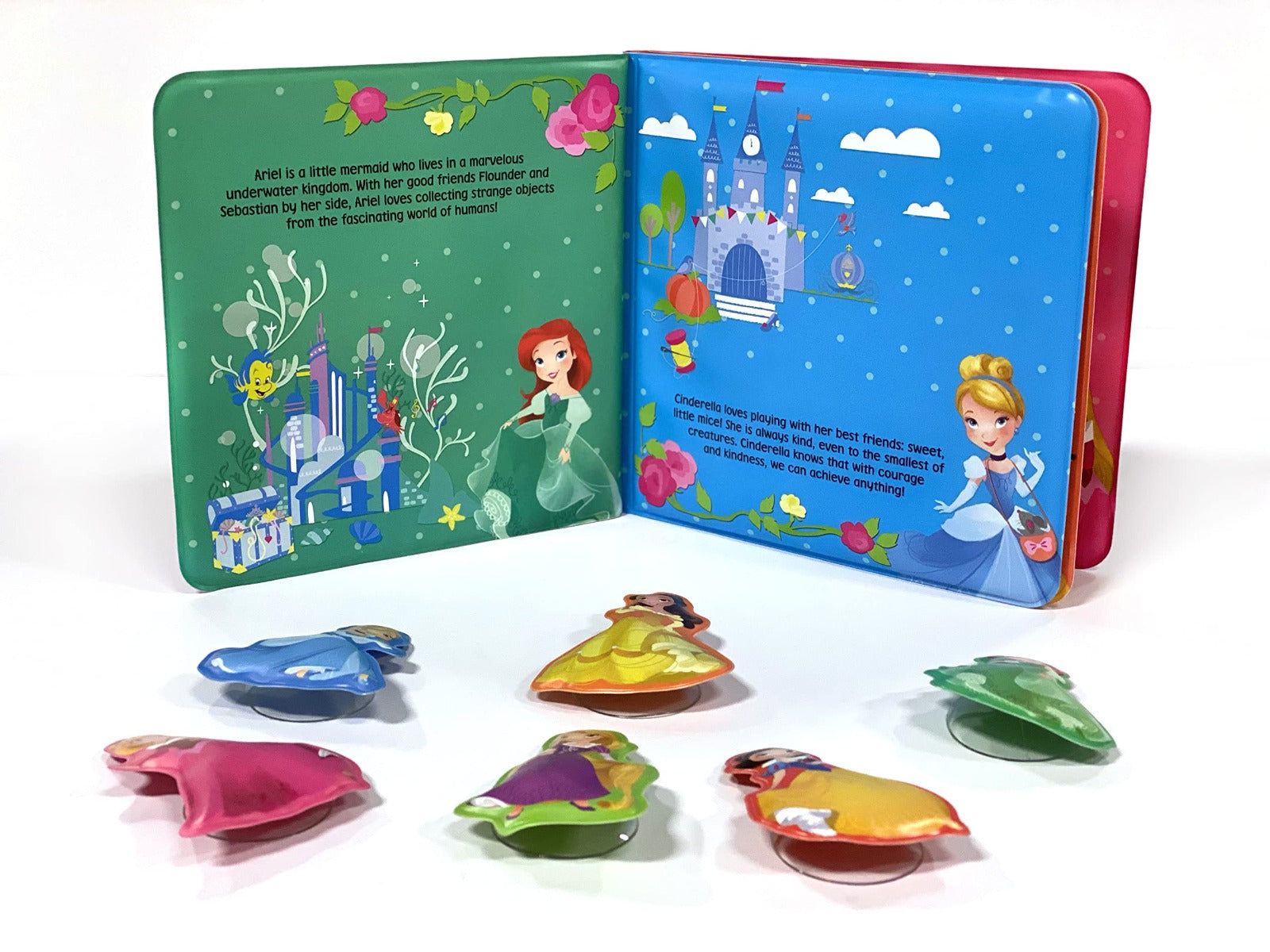 Buy Phidal Disney Princess Bath Time Books with Suction Cups and Mesh Bag | Yallatoys.com