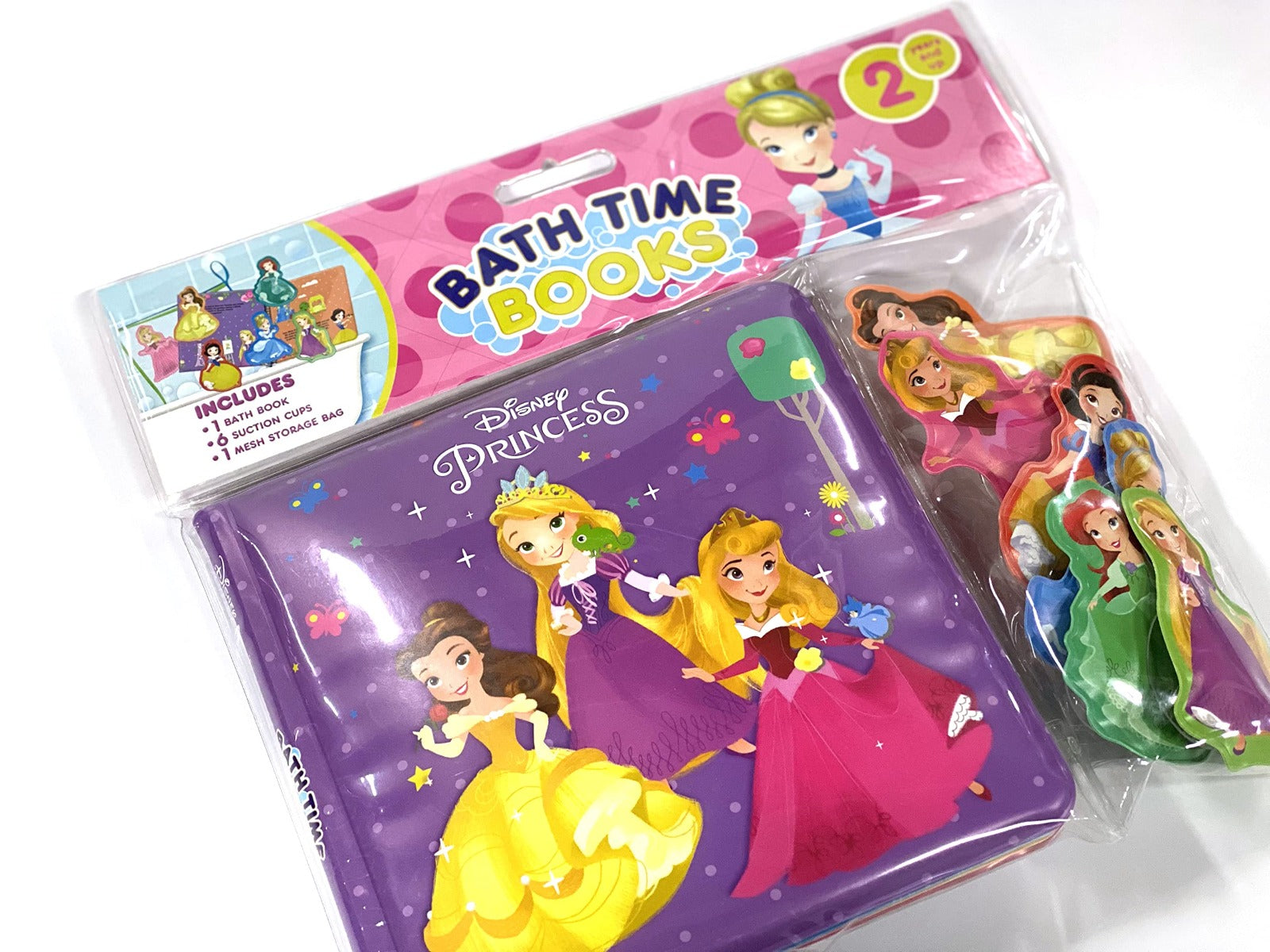 Buy Phidal Disney Princess Bath Time Books with Suction Cups and Mesh Bag | Yallatoys.com