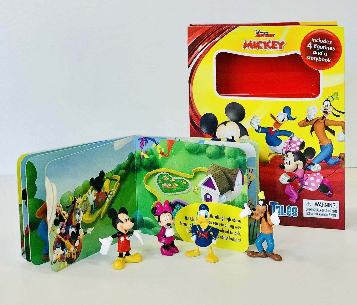 Buy Phidal Disney Junior Mickey Tattle Tales Board Book with 4 Figurines | Yallatoys.com