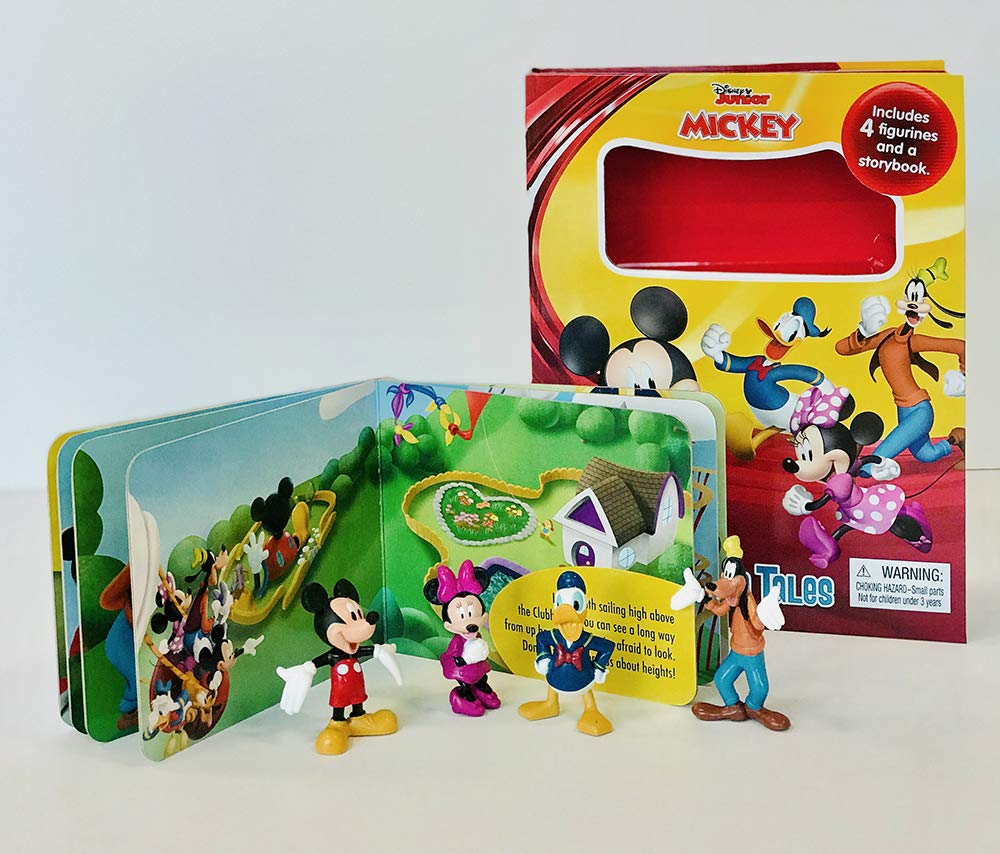Buy Phidal Disney Junior Mickey Tattle Tales Board Book with 4 Figurines | Yallatoys.com