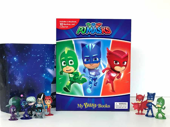 Buy Phidal PJ Masks My Busy Book with 10 Figurines | Yallatoys.com