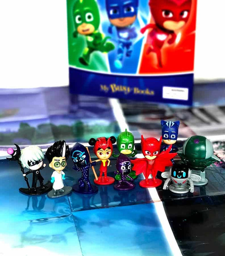 Buy Phidal PJ Masks My Busy Book with 10 Figurines | Yallatoys.com