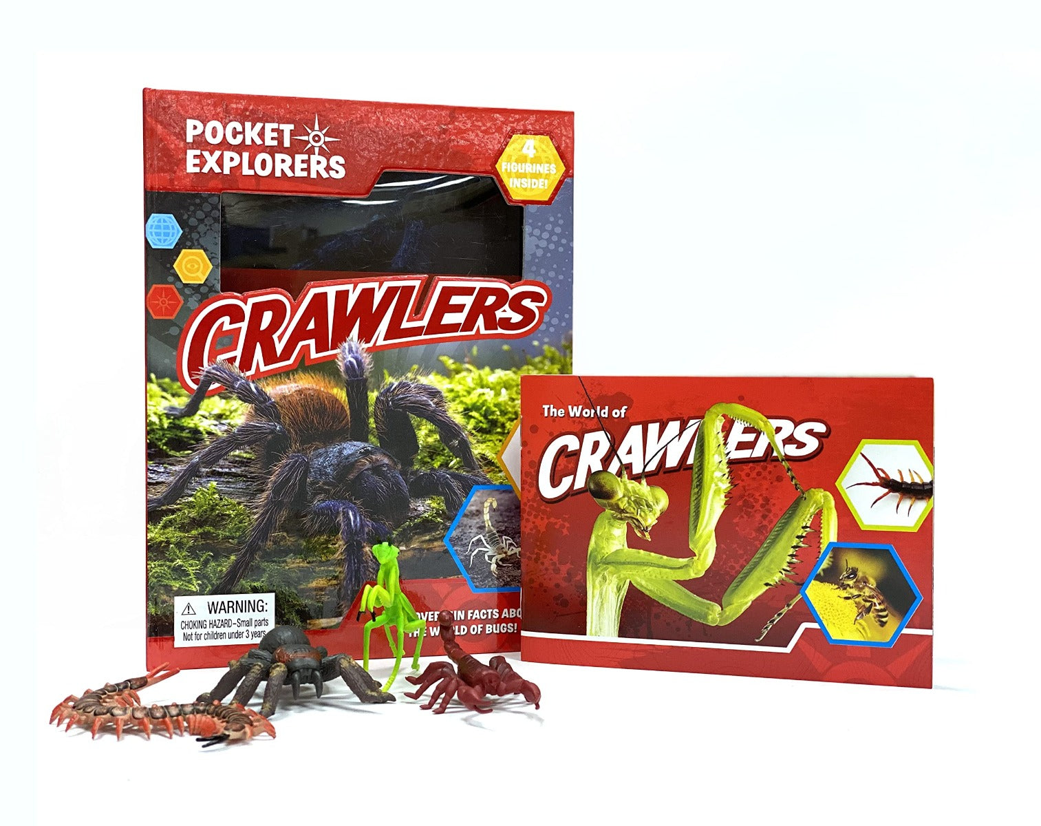 Buy Phidal Crawlers Pocket Explorers with 4 Figurines and Fact Book | Yallatoys.com