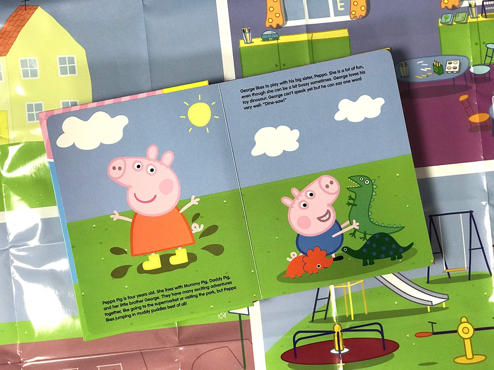 Buy Phidal Eone Peppa Pig My Busy Book 10 Figurines and a Playmat Board Book | Yallatoys.com