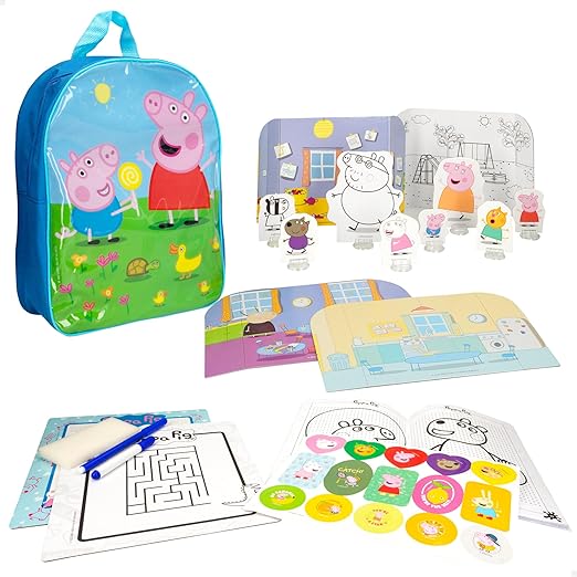 Buy Peppa Pig Colouring and Drawing School Backpack | Yallatoys.com