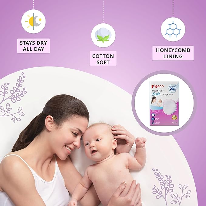 Pigeon Breast Pads Honeycomb 12Pcs Pack Pigeon Yallatoys