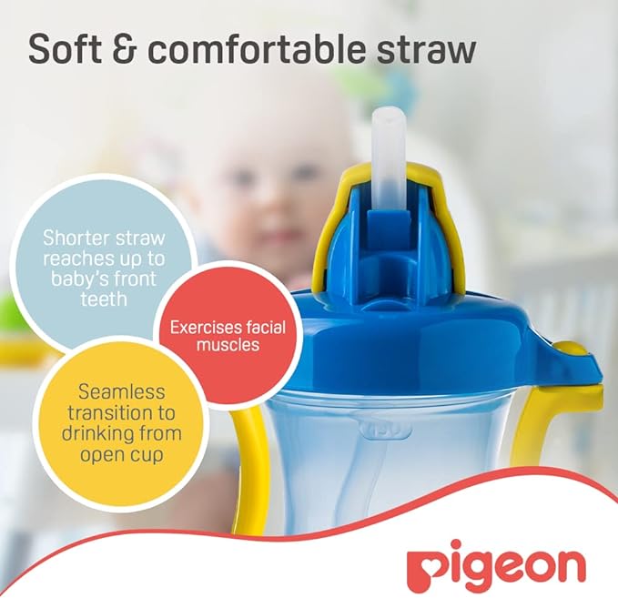Pigeon Petite Hanging Type Straw Bottle 150ml Blue Pigeon Yallatoys
